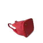 Picotin Lock 22 Rouge Vif Clemence Gold Plated U Stamp - Image 7