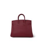 Birkin 25 Rouge H Swift Gold Plated Y Stamp - Image 7