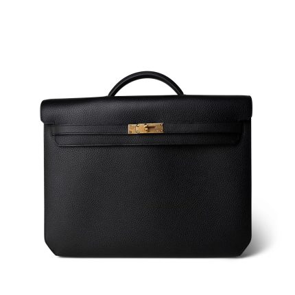 Kelly Depeches 36 Noir Briefcase Gold Plated B Stamp