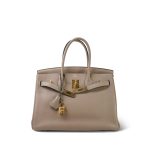 Birkin 30 Gris T Togo Gold Plated P Square Stamp - Image 7