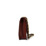 24A Brown Caviar Quilted Large Single Flap Aged Gold Hardware - Image 4