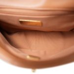 22A Caramel Lambskin Quilted 19 Flap Small Mixed Hardware - Image 10
