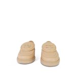 24C Beige Lambskin Quilted Turnlock CC Loafer Moccasins Size 38.5