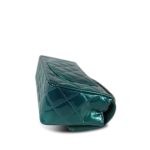 23P Multi-Tone Green Patent Quilted Mini Rectangular Flap Light Gold Hardware - Image 11