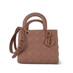 Pink Ultramatte Cannage Calfskin Lady Dior Medium - Image 12