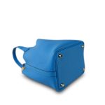 Picotin Lock 18 Bleu Zanzibar Taurillon Clemence Gold Plated U Stamp - Image 3