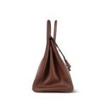 Birkin 30 Brown Ardennes Marron Plated [B] Stamp - Image 13