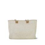 Light Beige Canvasw Deauville Shopping Tote Small Gold Hardware - Image 15