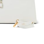 Kelly Sellier 28 White Veau Graine Gold Plated V Circle Stamp - Image 4