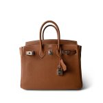 Birkin 25 Gold Togo Palladium Plated D Stamp - Image 6