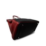 Birkin 35 Black/Red Togo Palladium Plated [N] Stamp - Image 10