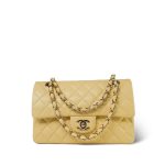 21C Yellow Lambskin Quilted Classic Flap Small Light Gold Hardware - Image 7