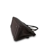 Birkin 30 Chocolate Clemence Palladium Plated [K] Stamp - Image 16