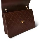 Vintage Brown Caviar Quilted Large Single Flap Bag GHW - Image 11