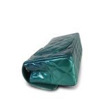 23P Multi-Tone Green Patent Quilted Mini Rectangular Flap Light Gold Hardware - Image 7