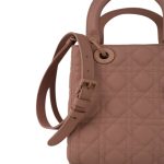 Pink Ultramatte Cannage Calfskin Lady Dior Medium - Image 11