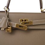 Kelly Sellier 28 Etoupe Epsom Gold Plated B Stamp - Image 11