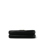 Black Python Quilted CC Chic Flap Bag Aged Gold Hardware - Image 7