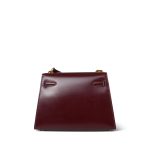 Mini Kelly 20 Rouge H Box Calfskin Gold Plated R Circle Stamp - Image 7