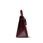 Kelly Sellier 28 Rouge H Box Calfskin Gold Plated L Circle Stamp - Image 3