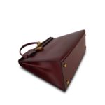 Kelly Sellier 28 Rouge H Box Calfskin Gold Plated L Circle Stamp - Image 4