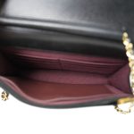 Black Caviar Quilted Wallet on Chain (WOC) Gold Hardware - Image 10