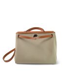 Herbag Zip 31 Natural Vache Hunter And Beton Toile Palladium Plated U Stamp - Image 9