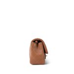 22S Caramel Lambskin Quilted Rectangular Flap Mini Light Gold Hardware - Image 4