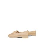 24C Beige Lambskin Quilted Turnlock CC Loafer Moccasins Size 38.5 - Image 5