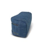 24C Blue Denim Quilted Cosmetic Pouch On Chain LGHW - Image 9