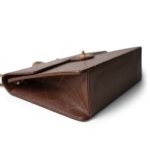 Vintage Brown Caviar Quilted Large Single Flap Bag GHW - Image 10