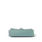 Tiffany Blue Caviar Quilted Classic Flap Medium Light Gold Hardware - Image 11