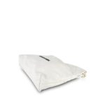 22S White Calfskin Quilted 22 Medium Hobo Bag Black/Aged Gold Hardware - Image 9