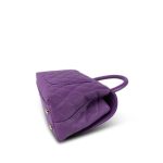 Purple Caviar Quilted Coco Handle Small Light Gold Hardware - Image 6