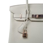 Birkin 30 Craie Togo Rose Gold Plated Y Stamp - Image 2