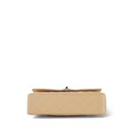 Beige Clair Caviar Quilted Medium Classic Flap Silver Hardware - Image 6