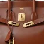 Birkin 35 Noisette Gold Plated [G] Stamp - Image 17