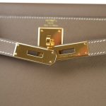 Kelly Sellier 28 Etoupe Epsom Gold Plated B Stamp - Image 13