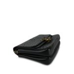 Black Python Quilted CC Chic Flap Bag Aged Gold Hardware - Image 9