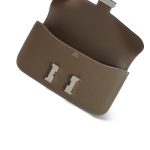 Constance Elan Etoupe Epsom Palladium Plated K Stamp - Image 12