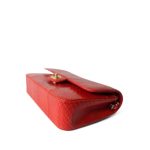 Red Python Medium Classic Double Flap LGHW - Image 5