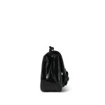 Black Patent Camellia Single Flap Bag Black Hardware - Image 5