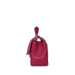 23P Dark Pink/Light Pink Lambskin Quilted Mini Top Handle LGHW - Image 4