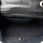 Black Lambskin Quilted Lady Bug Mini Rectangular Flap Silver Hardware - Image 12