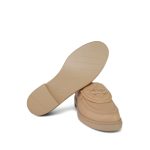 24C Beige Lambskin Quilted Turnlock CC Loafer Moccasins Size 38.5 - Image 2