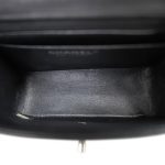Black Caviar Quilted Square Flap Mini Silver Hardware - Image 11