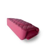 23S Pink Caviar Quilted Classic Flap Medium Light Gold Hardware - Image 10