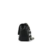 Black Lambskin Quilted Monacoco Mini Square Flap Light Gold Hardware - Image 2