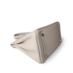 Birkin 30 Craie Togo Palladium Plated C Stamp - Image 9