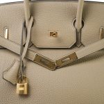 Birkin 35 Beige Marfa Togo Gold Plated W Stamp - Image 5